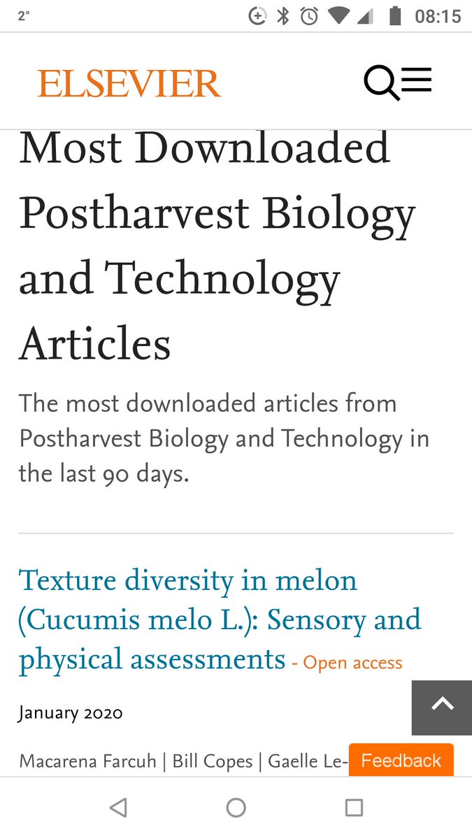 Elsevier screen shot